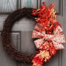 A Leafy Grapevine Wreath