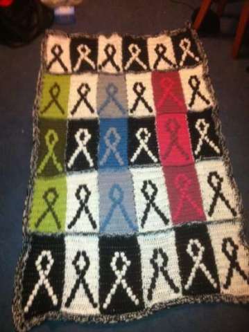 Ribbons of Hope Blanket