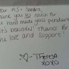 Theresa Caputo aka LONG ISALND MEDIUM Thank You letter