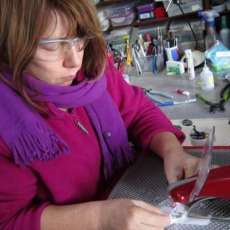 Sandy working on Glass !