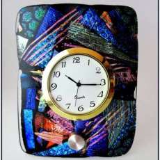 Fused Glass DESK Clock