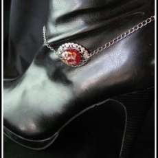 Handcrafted Fused Glass Boot Bling