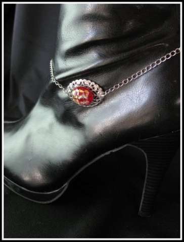 Handcrafted Fused Glass Boot Bling