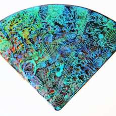 Handcrafted Layered Fused Glass WALL ART