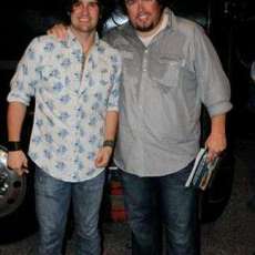 Hanging out after our show with Joe Nichols!