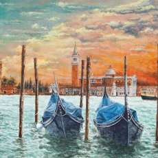 Gondola Racers,Venice, Italy