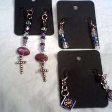 Glass bead earings