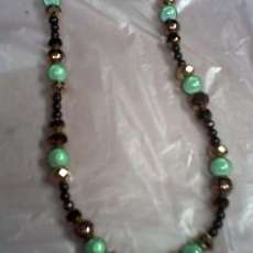 Glass bead necklace