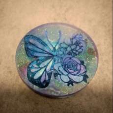 Resin Butterfly & Rose