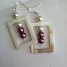 Mixed Pearls Earrings $25.00