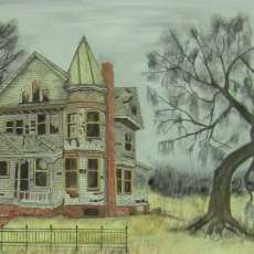 Haunted House - Watercolor