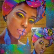 African Beauty 16x20 Canvas