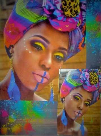 African Beauty 16x20 Canvas