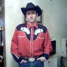 Nate Showing Off His New Shirt