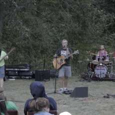 Outdoors at the Eagle Village chapel