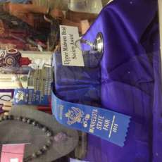 Blue Ribbon Beaded Box - 2015 MN State Fair