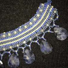 Sead Bead Choker - Blue Soladite Briolets