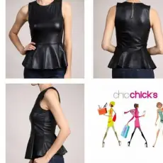 Black Leatherette Top