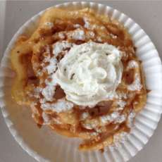 Caramel Funnel Cake