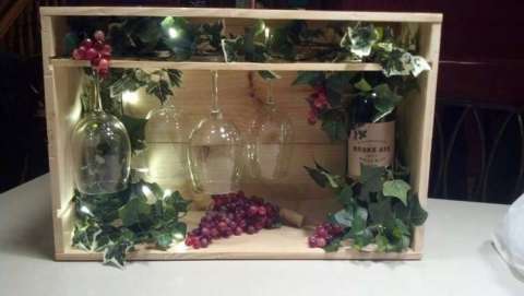 Lighted Wine Box Display