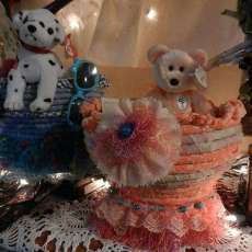 Fabric Coiled "TuTu" Basket