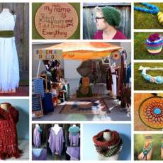 My booth along with a few of my products.