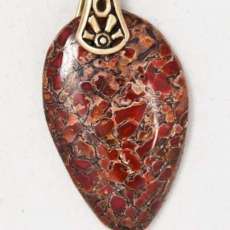 Dinosaur Bone Pendant 38ct with brass bail