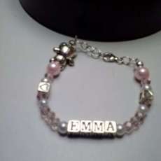 Baby bracelet 925 sterling and swarovski elements