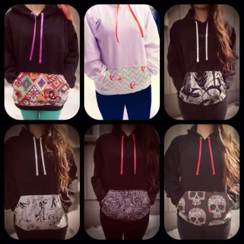 Upcycled hoodies