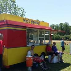Riders at motocross event getting some rest.