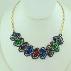 Sea Shells Woven Choker Necklace