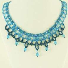 Betsy's blue wave necklace