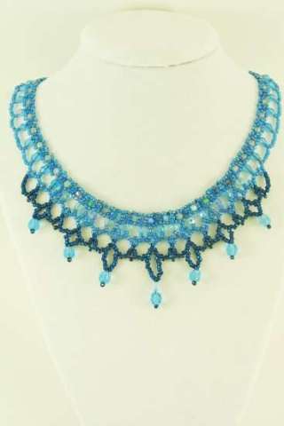 Betsy's blue wave necklace