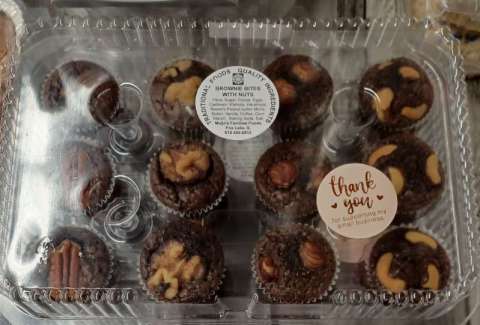 Brownie Bites With Assorted Nuts