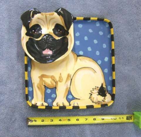 Pug Chip and Dip Plate