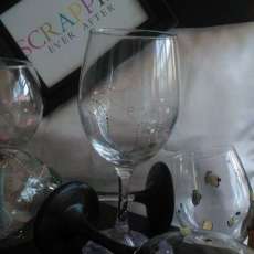 Hand Painted Wine Glasses