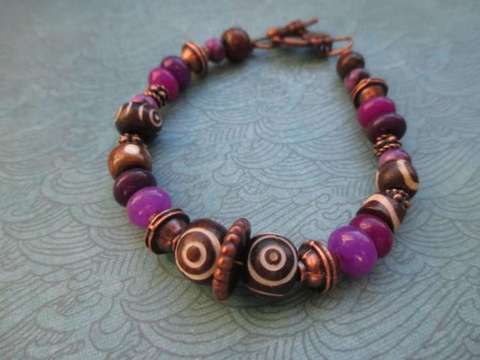 purple/brown bacelet