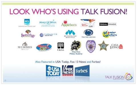 Talk Fusion is a Perfect Fit For Any Business & Charities