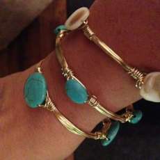 Handmade wire bangles