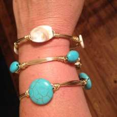 Handmade wire bangles