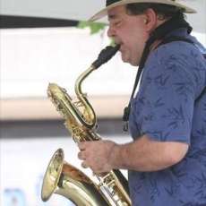 Rex plays the Baritone Sax