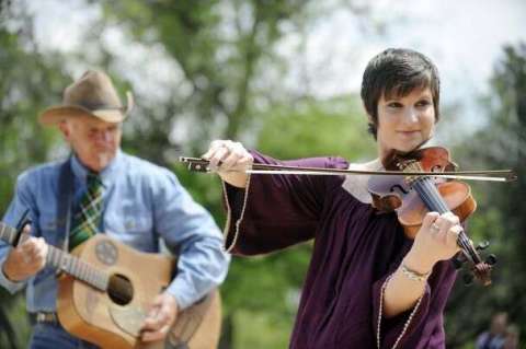 Roger and Candi at the Abilene State Park