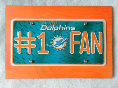 Miami Dolphins Wall Plaque