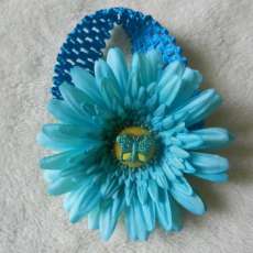 Blue Butterfly Hair Bow