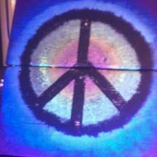 mesmerizing peace wall art