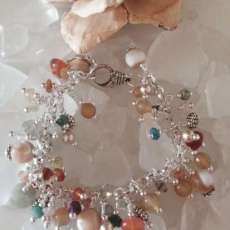 Mult-Colored Beaded Dangle Bracelet