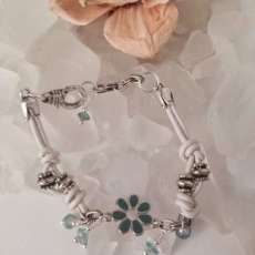 Brand New White Leather Bracelets