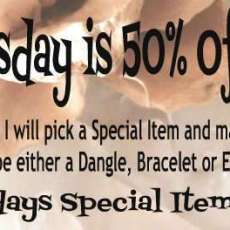 50% Off Wednesday (I pick an item and mark it down 50%)