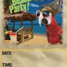 Dave Rudolf Beach Party Poster