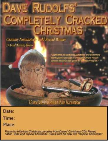 Dave Rudolf Cracked Christmas Poster